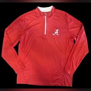 Colosseum Alabama Crimson Tide 1/4 Zip Pullover Men's Large Crimson
